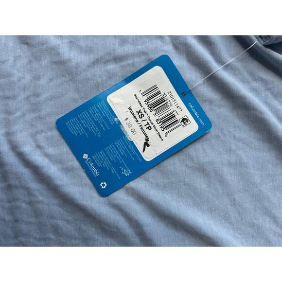 Columbia Women's Blue Boundless Trek Casual Short Sleeve Size XS - Picture 4 of 4